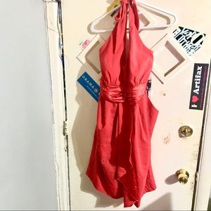 💝Coral Torrid formal halter dress💝
